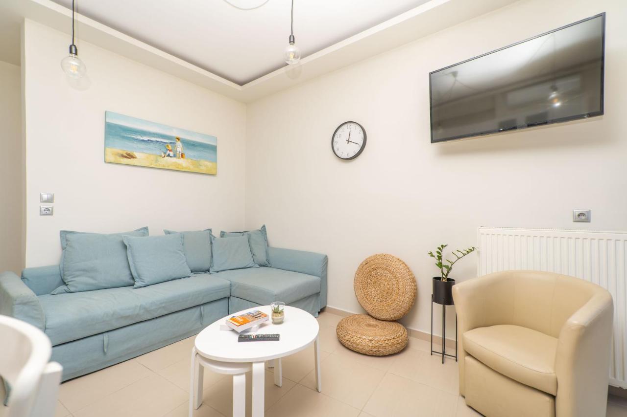 Blue Sea Relax Apartment Rethymno  Bagian luar foto